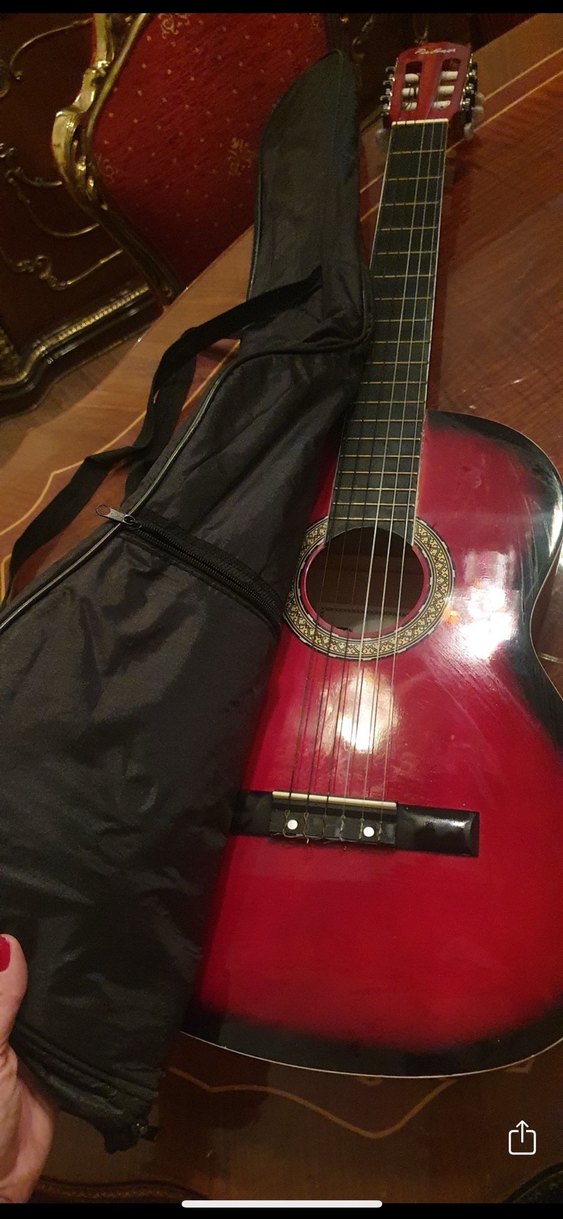 Palmer Kırmızı Parlak Klasik Gitar - Görsel 2