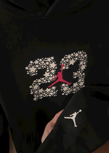 Nike Kapüşonlu Erkek Sweatshirt 23 Baskılı - Görsel 3