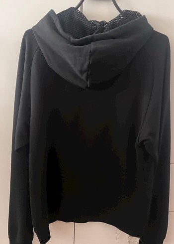 Siyah Nike Baskılı Kapüşonlu Sweatshirt - Görsel 4