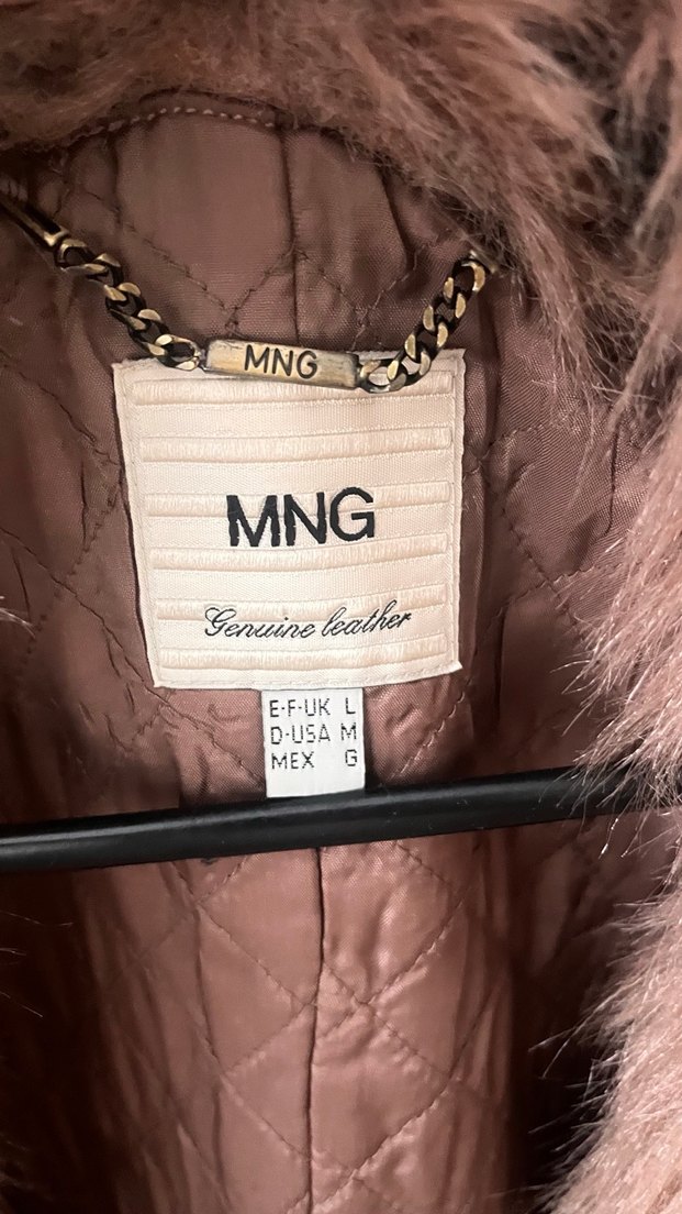 Kürklü Bej Süet Kadın Ceket - Görsel 2