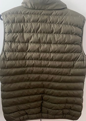 Yeşil Kadın uzun Şişme Yelek - Görsel 3