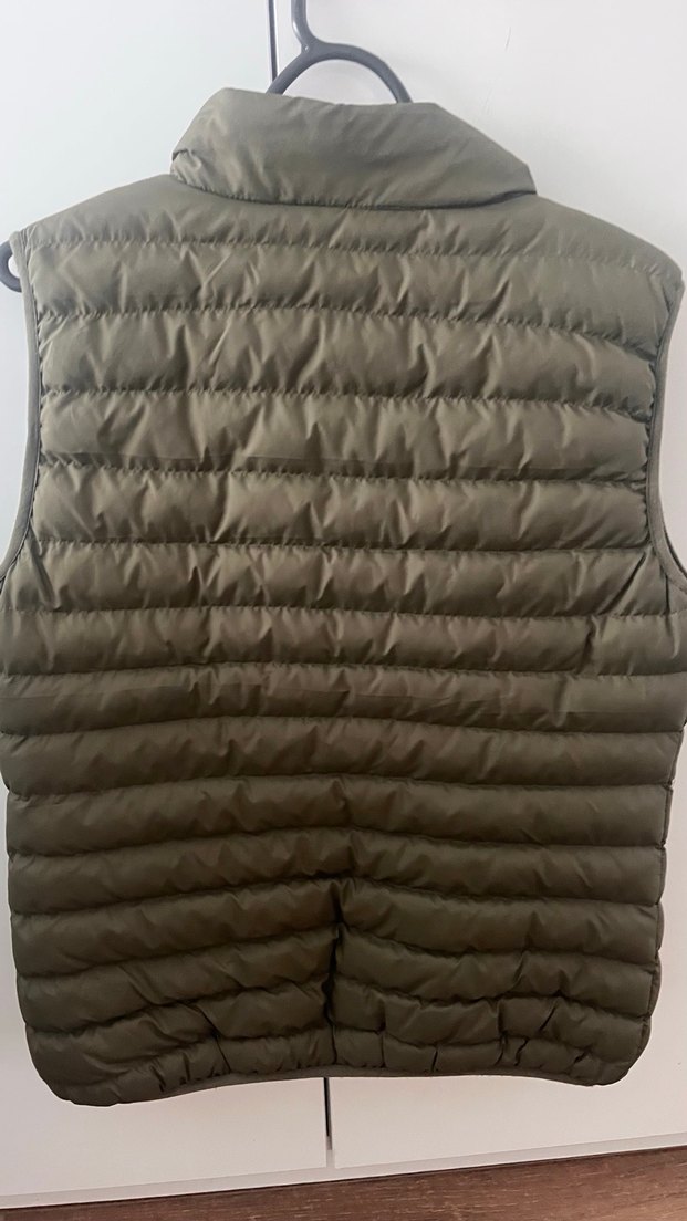 Yeşil Kadın uzun Şişme Yelek - Görsel 3