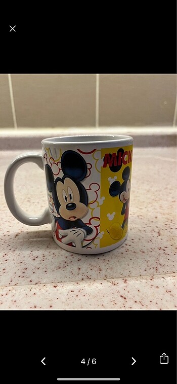 Beden çeşitli Renk Mickey mause kupa