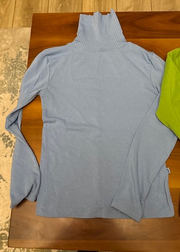 Düz Renkli Balıkçı Yaka Bluzları - Görsel 2