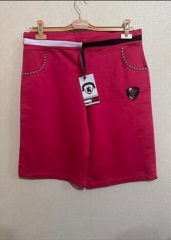 Tommy Hilfiger Pembe Kemerli Rahat Mini Şort