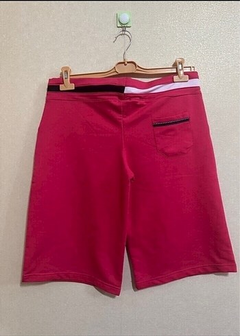 xl Beden pembe Renk Pembe Kemerli Rahat Mini Şort