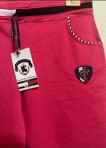 Kız Çocuk Kırmızı Rahat Kesim Eşofman Altı - Görsel 7