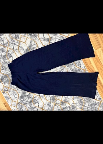 Kadın Lacivert Bol Kesim Denim Pantolon - Görsel 4