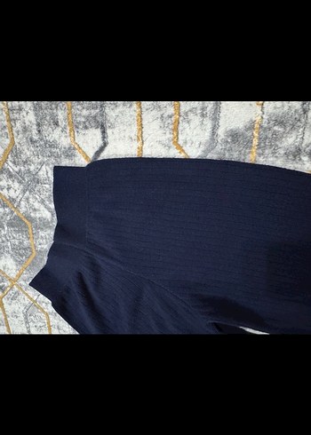 Kadın Lacivert Bol Kesim Denim Pantolon - Görsel 3