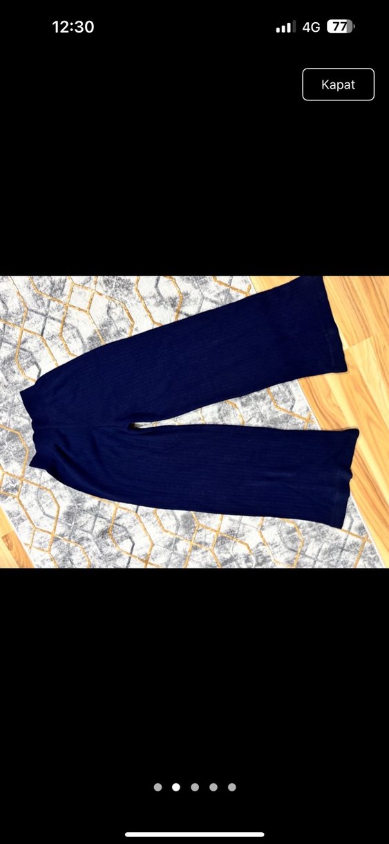 Kadın Lacivert Bol Kesim Denim Pantolon - Görsel 2