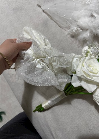 Bordo Dantel Gotik Düğün Aksesuar Seti - Görsel 11