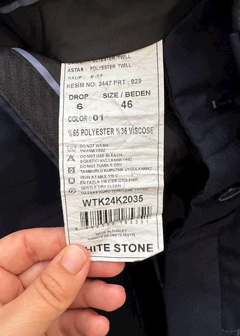 Erkek Lacivert Modern Klasik Ceket - Görsel 3