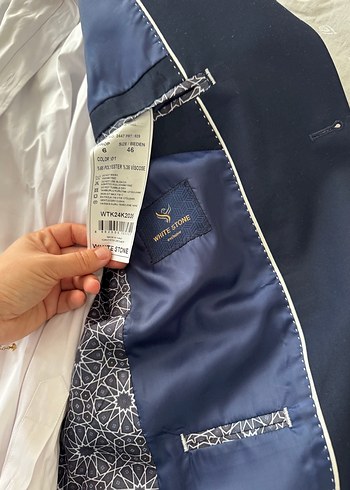 Erkek Lacivert Modern Klasik Ceket - Görsel 4