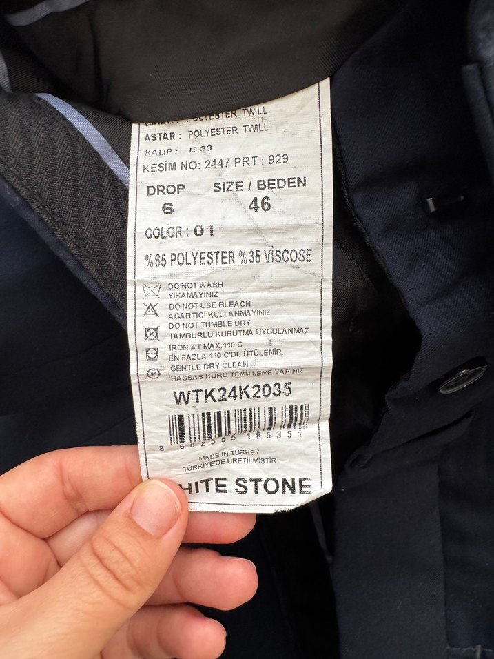 Erkek Lacivert Modern Klasik Ceket - Görsel 3