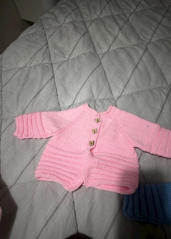 Kız Çocuk Fitilli Örgü Hırka Gri - Görsel 6