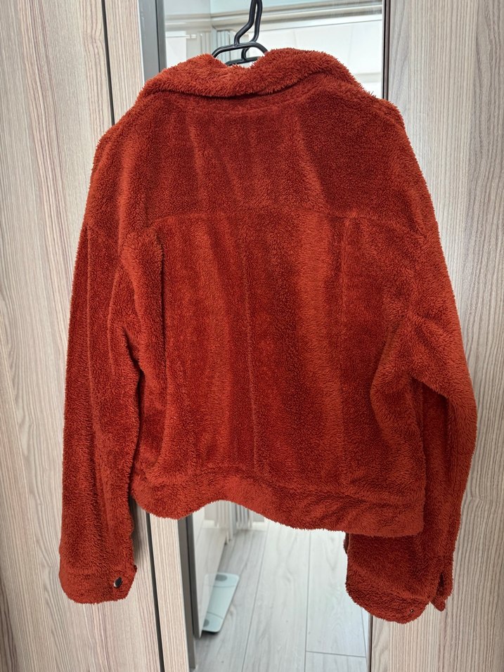 Düğmeli Kahverengi Kadın Midi Ceket - Görsel 4