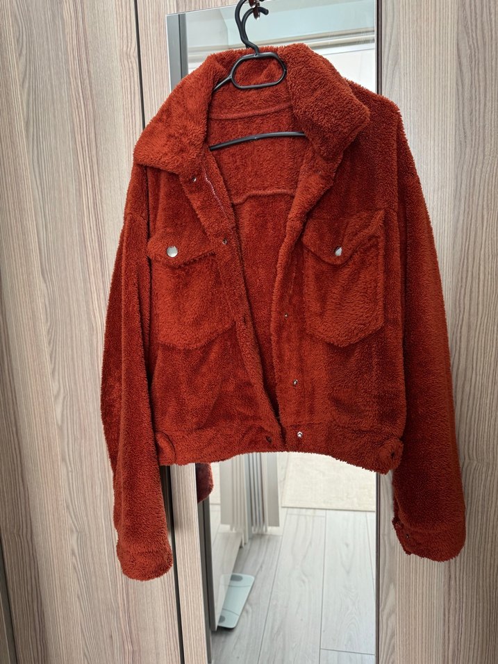 Düğmeli Kahverengi Kadın Midi Ceket - Görsel 2