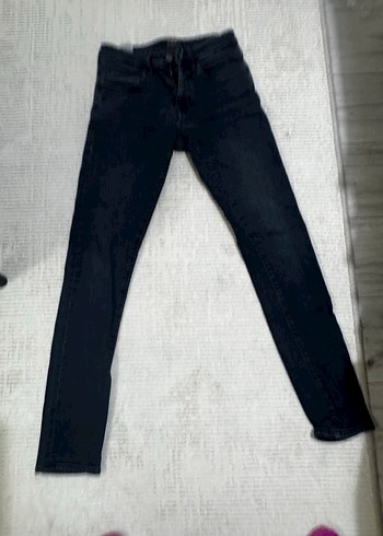 Erkek Gri Dar Kesim Kot Pantolon - Görsel 2