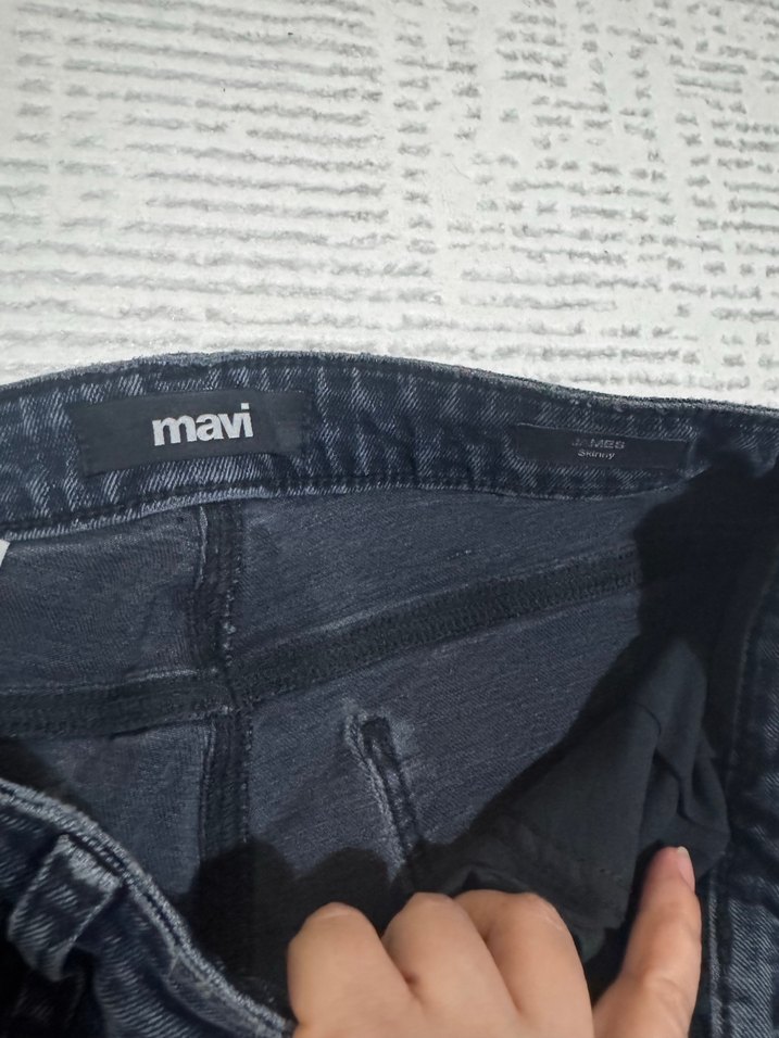 Erkek Gri Dar Kesim Kot Pantolon - Görsel 3