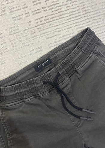 Gri Bel Bantlı Pamuklu Erkek Pantolon - Görsel 3