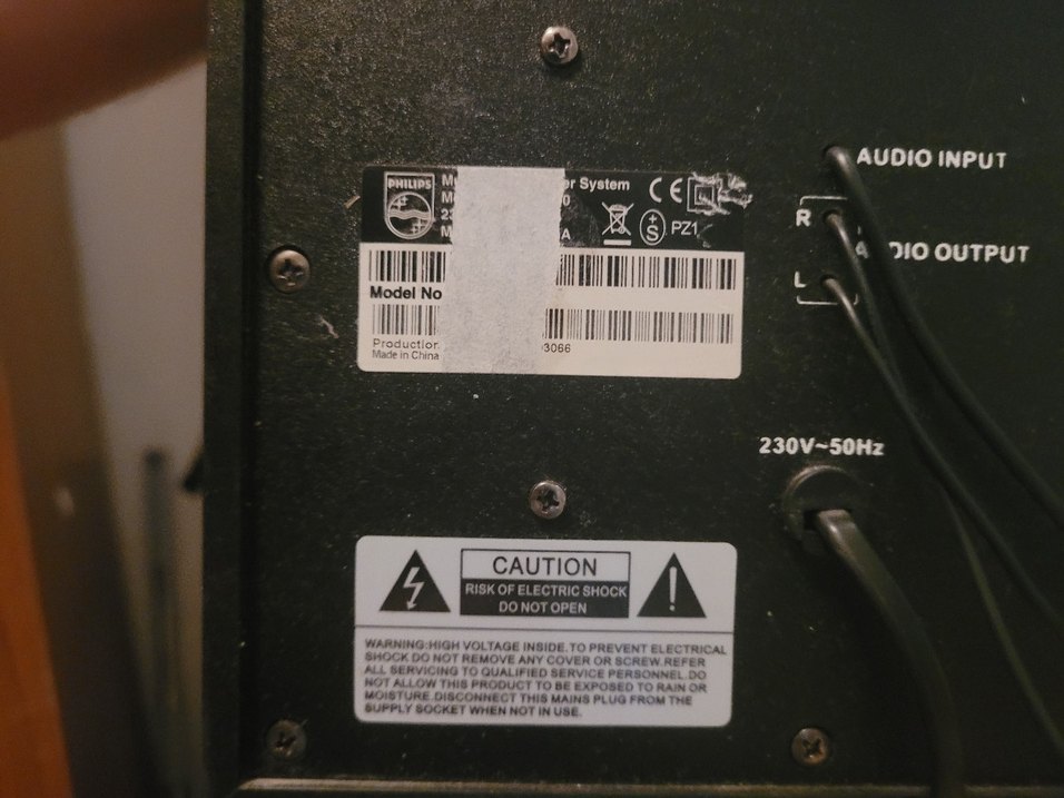 Philips Siyah Kompakt Hoparlör — görsel 2/2