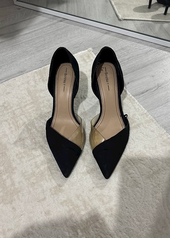 37 Beden siyah Renk Kadın Siyah İnce Topuklu Stiletto