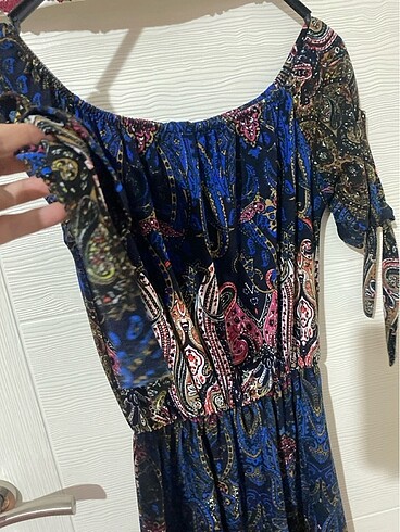 Diğer Beli lastikli yazlık elbise