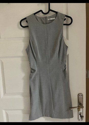 Bershka Sik Gri Kisa Elbise