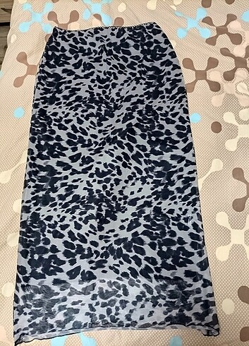 leopar desenli etek 
