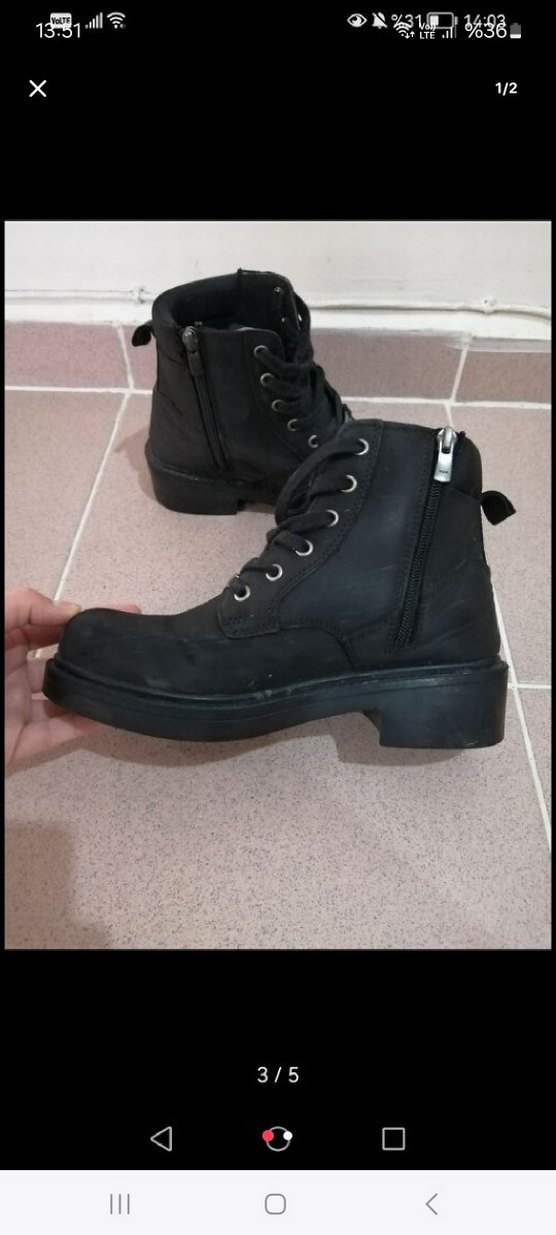 Koyu Kahverengi Sokak Stili Erkek Ayakkabı Bağcığı - Görsel 3