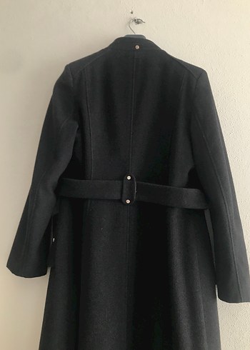 Pierre Cardin Düğmeli Siyah Kadın Kaban