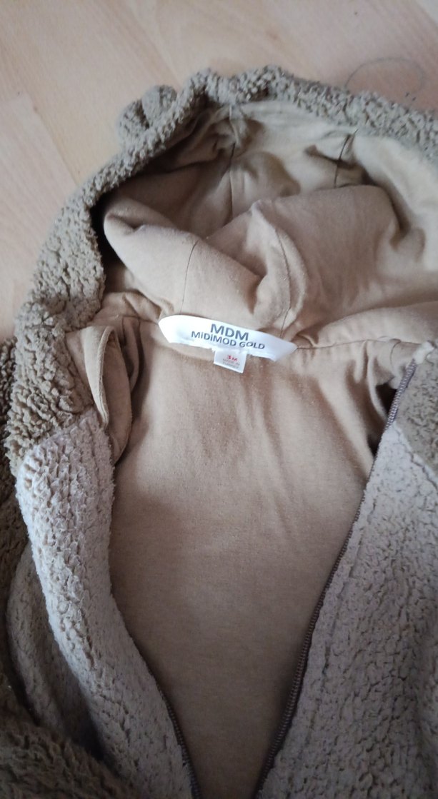 Kahverengi Peluş Bebek Tulumu - Görsel 5