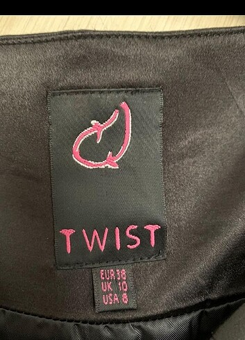 m Beden siyah Renk #' twist## pullu## elbise