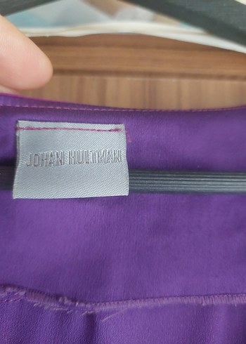 Mor Renkli Fırfırlı Midi Abiye Elbise - Görsel 2