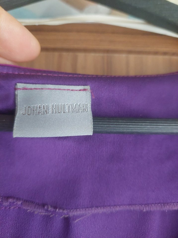 Mor Renkli Fırfırlı Midi Abiye Elbise - Görsel 2