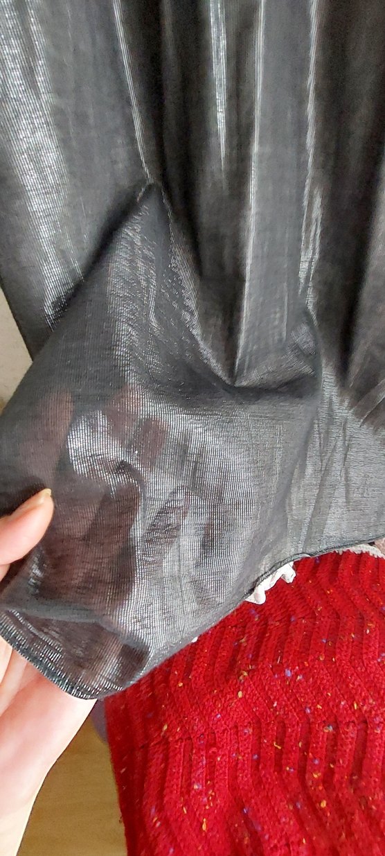 Gri Dökümlü Midi  Tunik ,elbise - Görsel 5