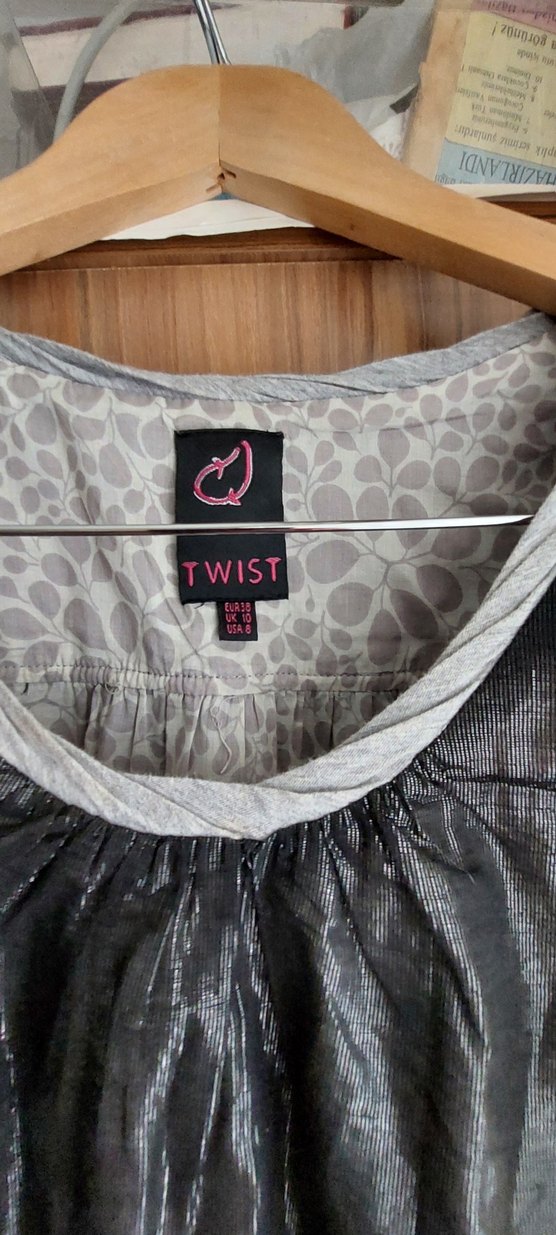 Gri Dökümlü Midi  Tunik ,elbise - Görsel 2