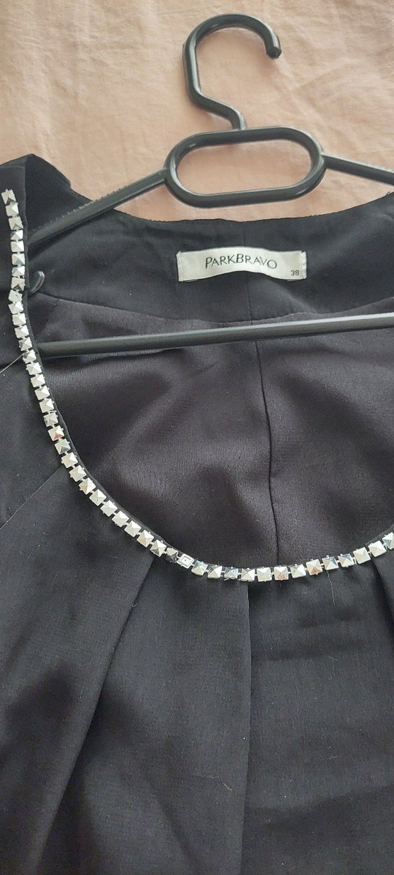 Siyah Piliseli Midi Kadın Elbise,Tunik - Görsel 2