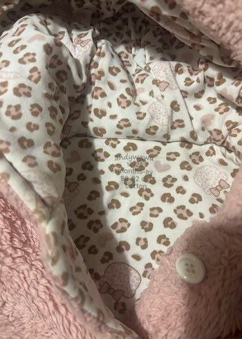 Kapüşonlu Pembe Kürklü Kız Çocuk Montu - Görsel 2