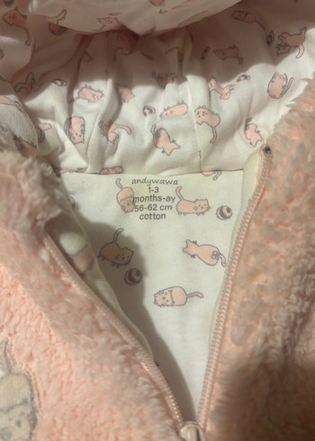 Kız Bebek Pembe Kürklü Tulum - Görsel 2