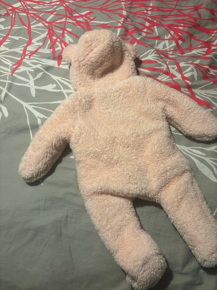 Kız Bebek Pembe Kürklü Tulum - Görsel 3