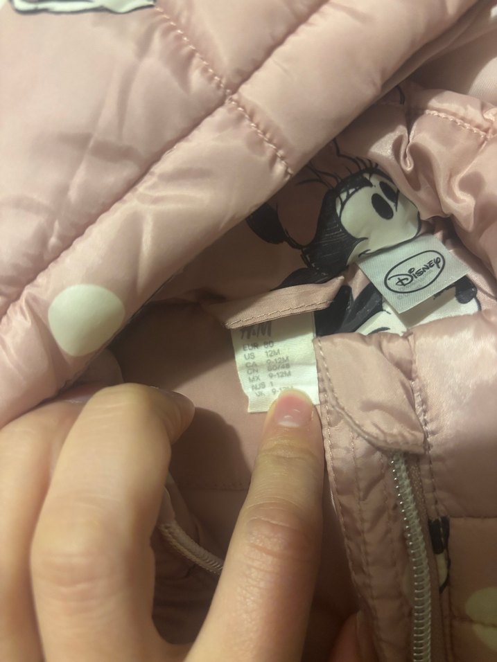 Kapüşonlu Minnie Mouse Baskılı Kız Çocuk Mont - Görsel 2