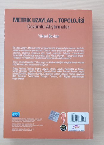 Metrik Uzaylar ve Topolojisi - Çözümlü Alıştırmalar