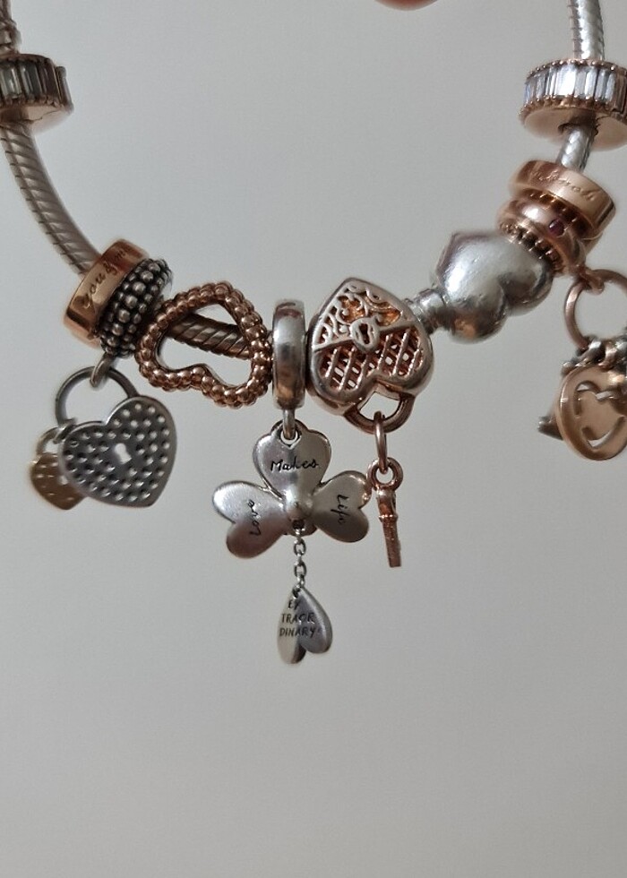 orjinal pandora rose charm - Görsel 2