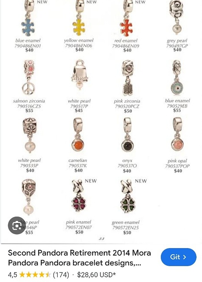 orjinal pandora charm - Görsel 4