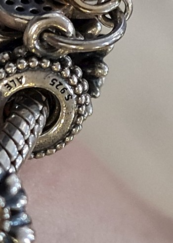 pandora two tone charm - Görsel 2