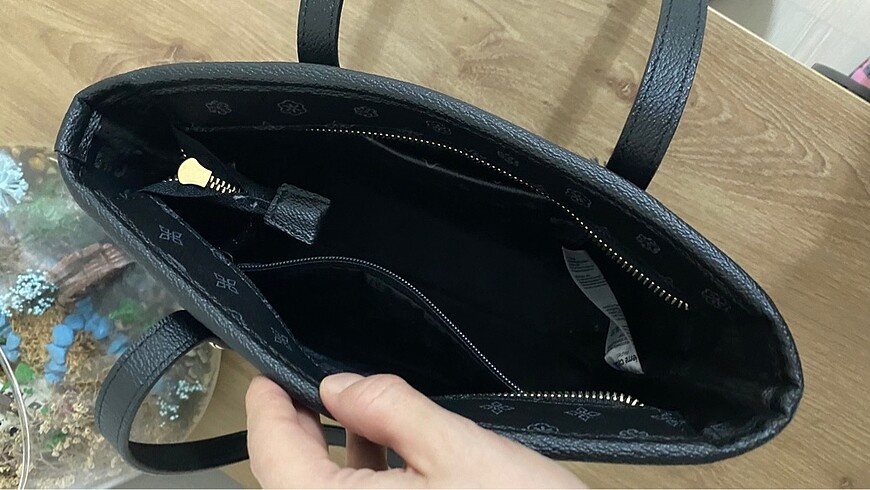  Beden siyah Renk Pierre Cardin Kadın Siyah Monogram Omuz Çantası 05PO23Y1715