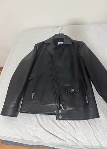 Defacto erkek çocuk deri ceket - Görsel 2
