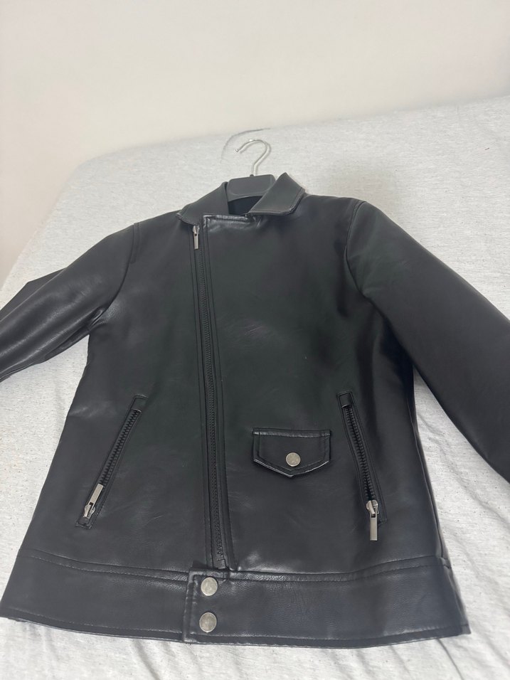 Defacto erkek çocuk deri ceket - Görsel 3