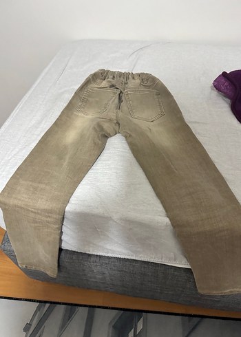 Kahverengi Erkek Çocuk Dar Kesim Kot Pantolon - Görsel 2